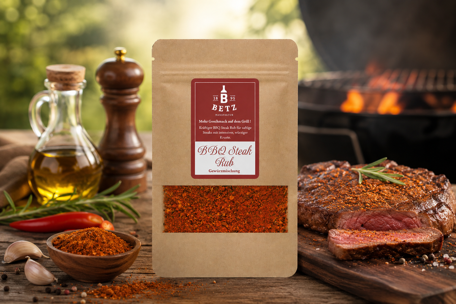 BBQ Steak Rub in Mailingtüte, 15 g