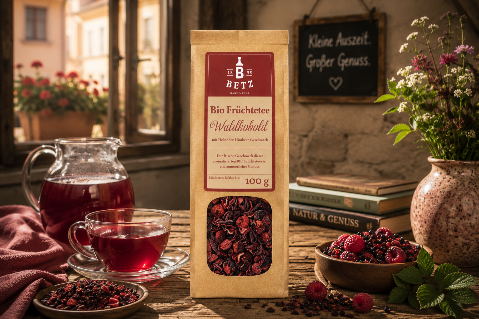 BIO Früchtetee Waldkobold in Papiertüte