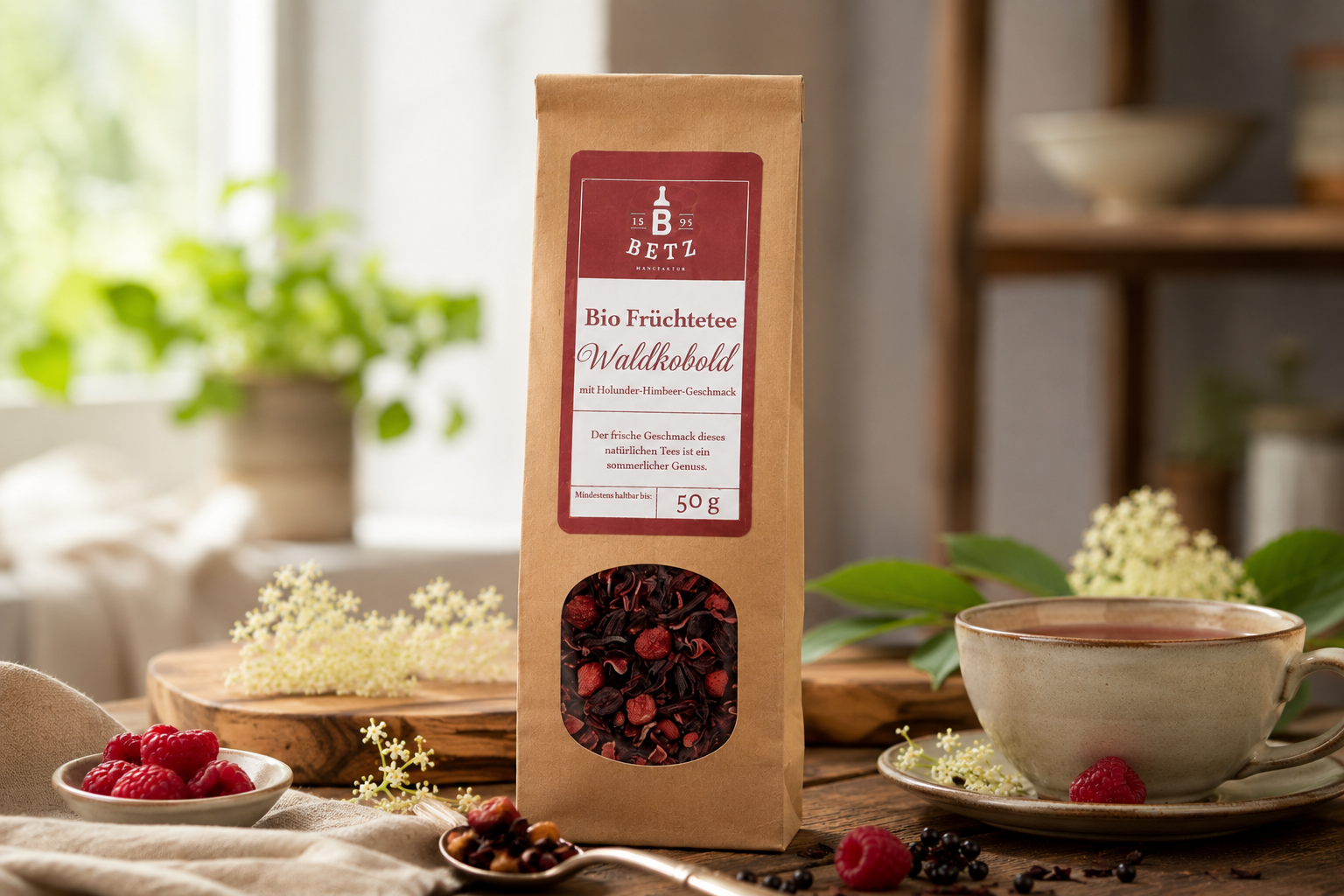 BIO Früchtetee Waldkobold in Papiertüte