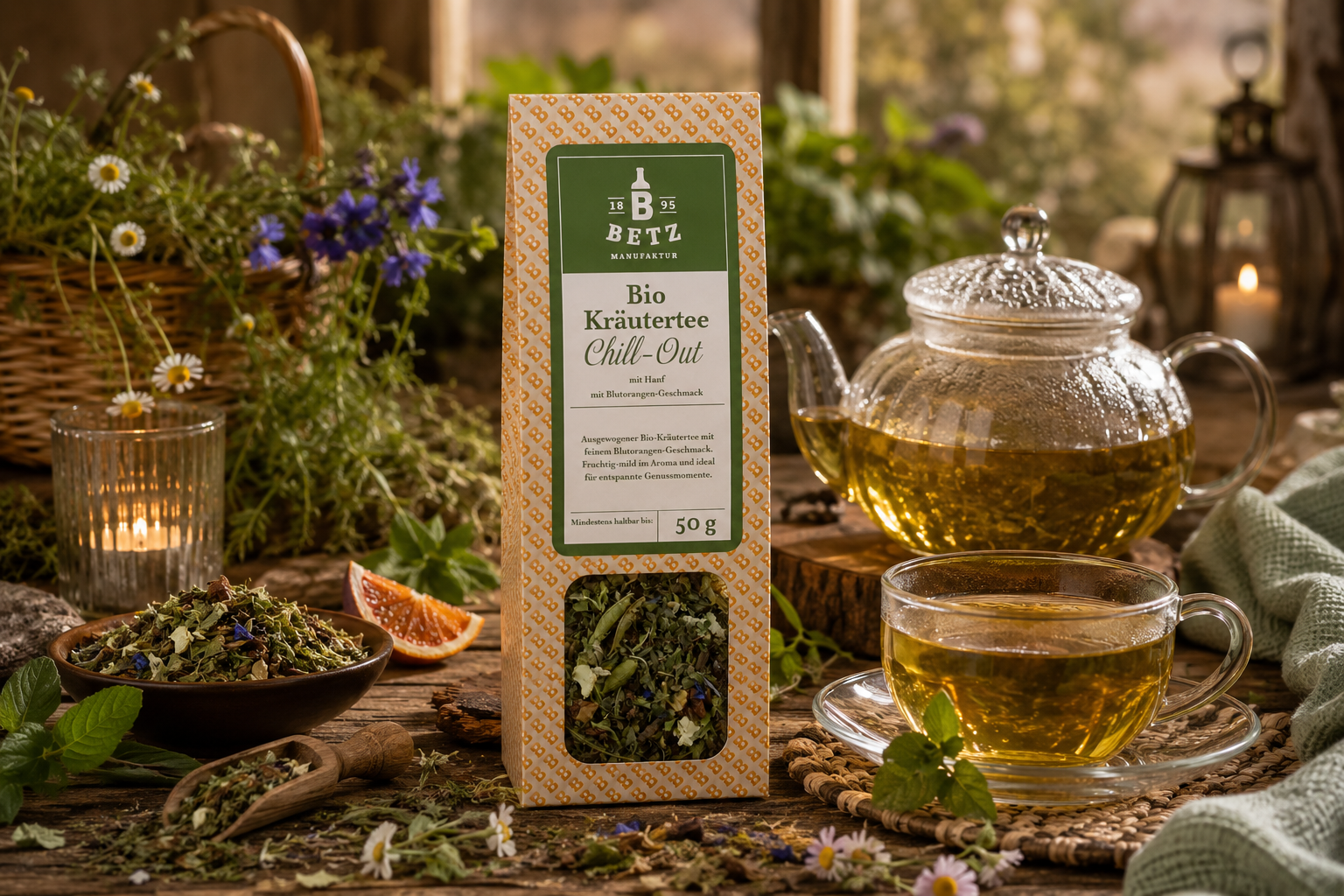 BIO Kräutertee Chill Out in Präsentkartonage