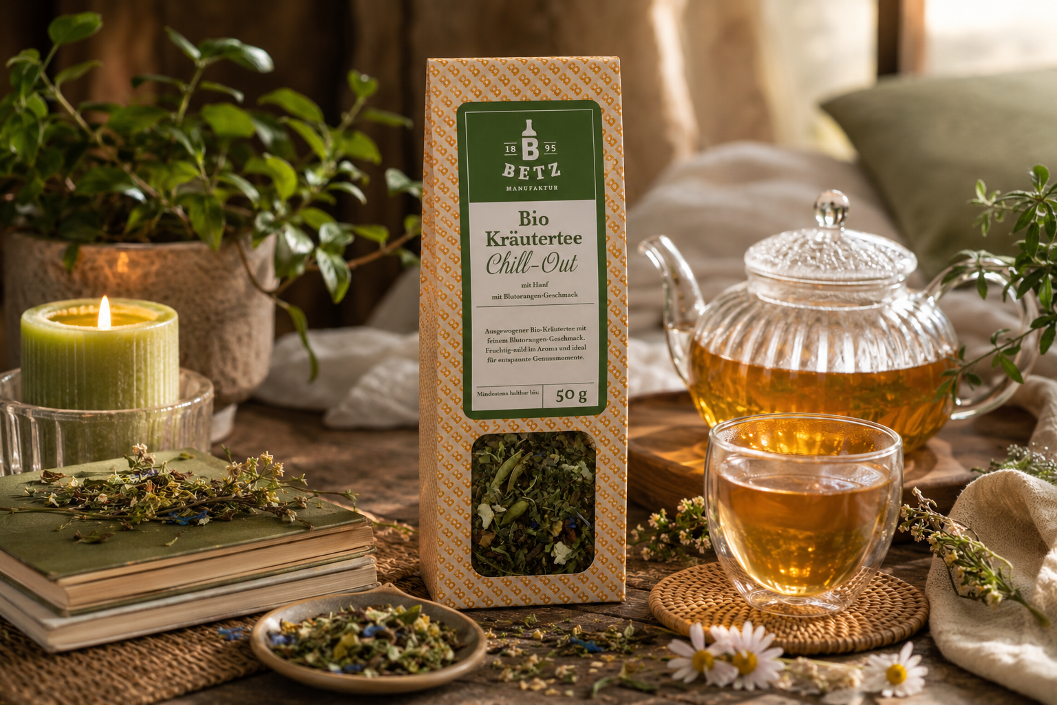 BIO Kräutertee Chill Out in Präsentkartonage