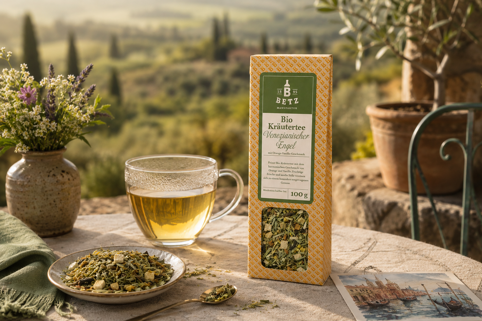 BIO Kräutertee Venezianischer Engel in Präsentkartonage