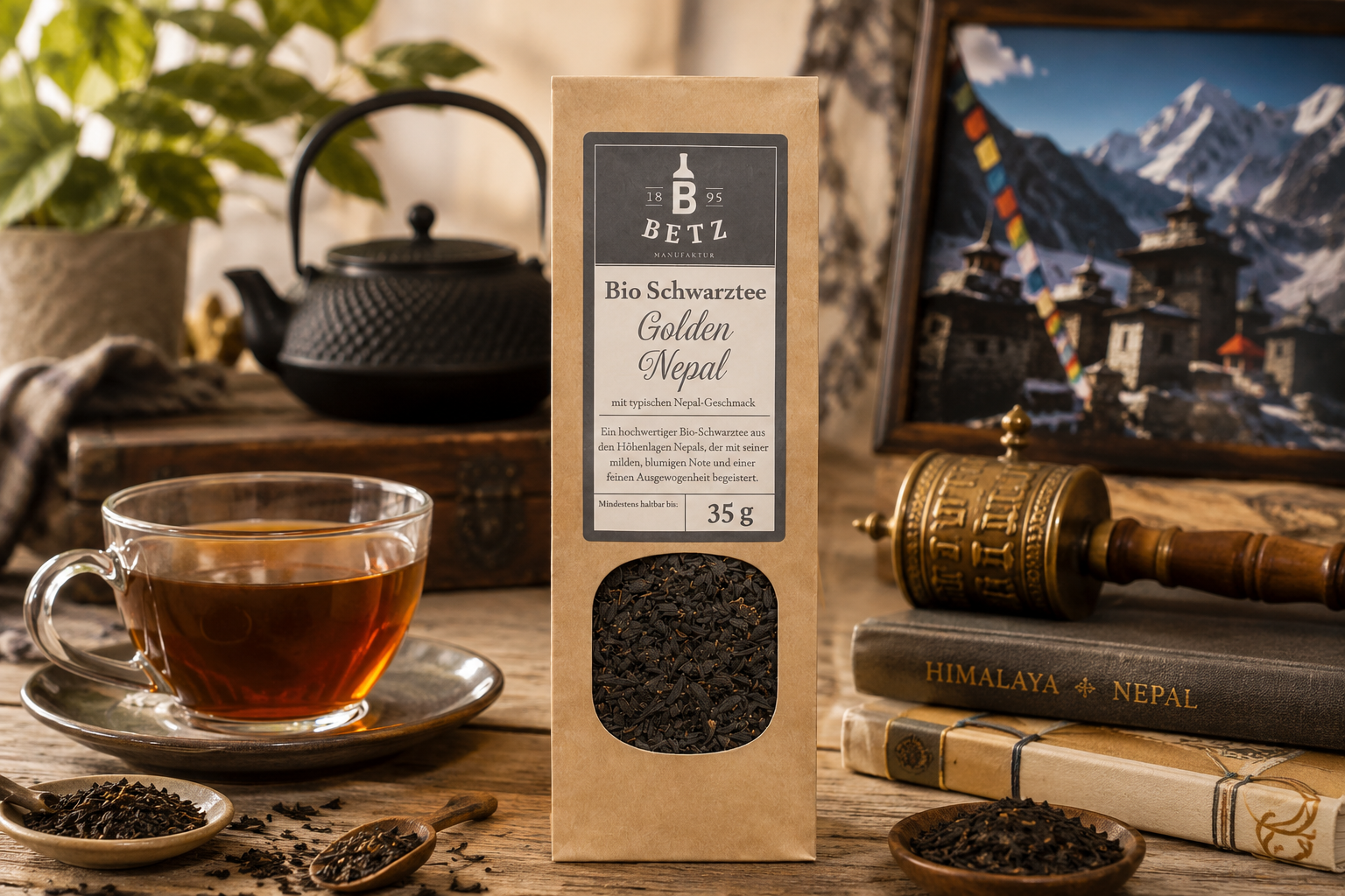 BIO Schwarztee "Golden Nepal" in Papiertüte