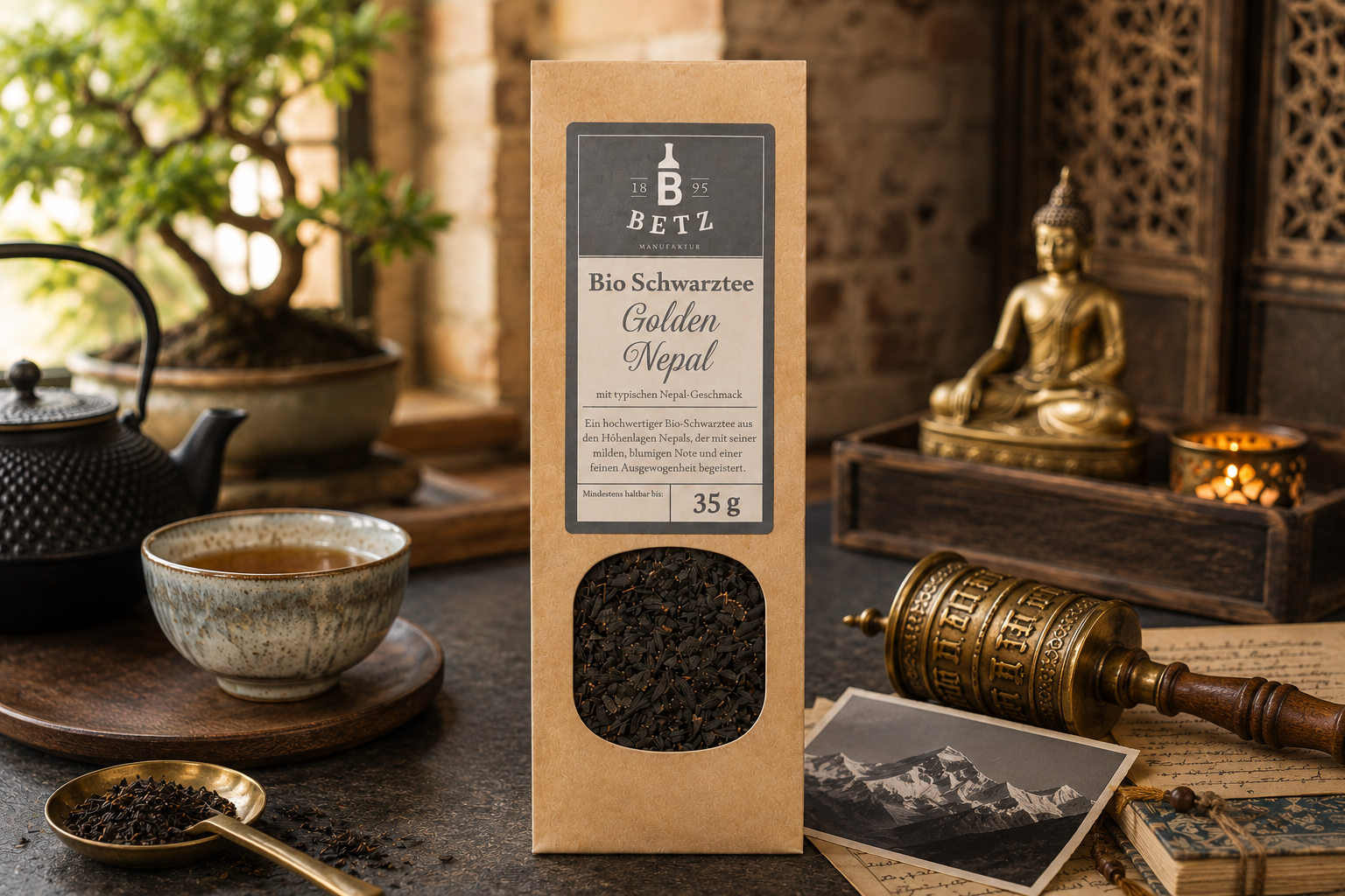 BIO Schwarztee "Golden Nepal" in Papiertüte