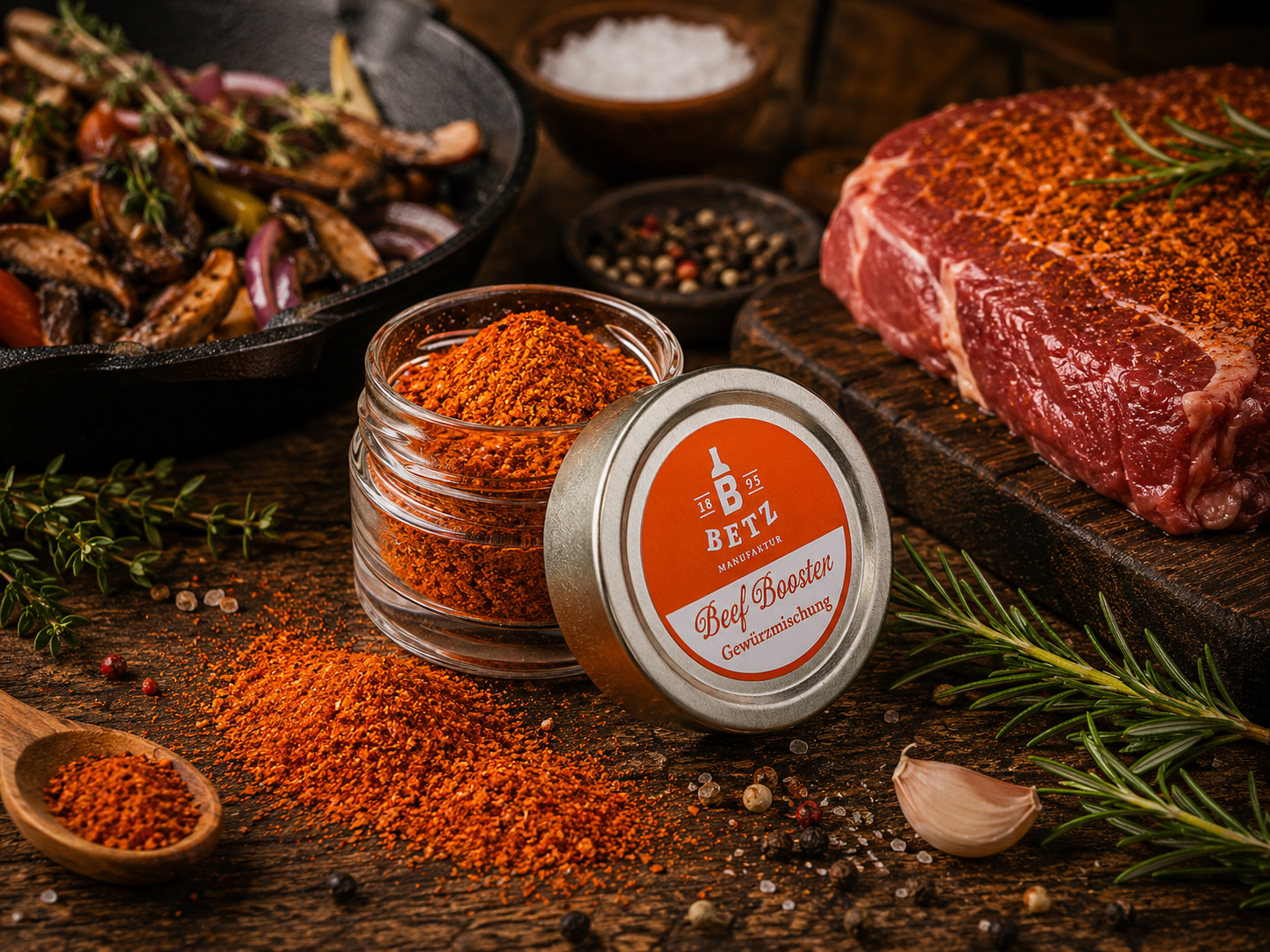 Beef Booster Gewürzmischung im Schraubglas, 35 g