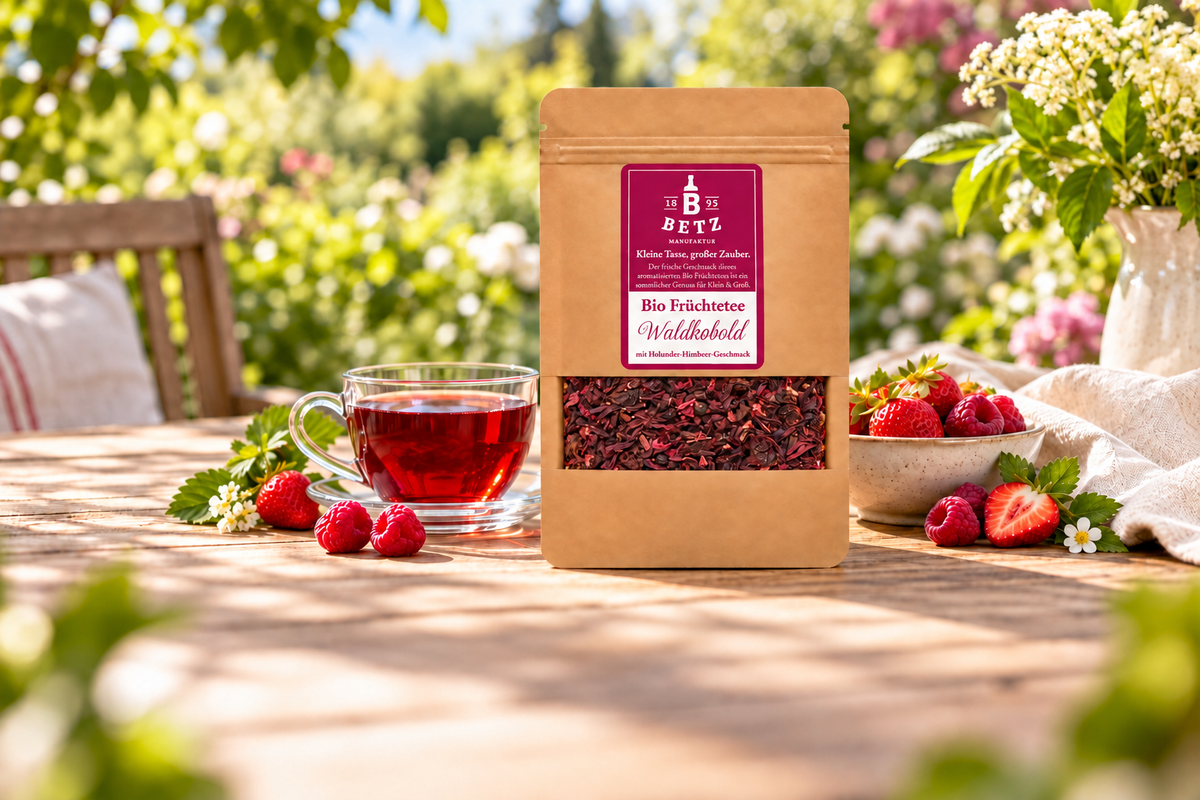 BIO Früchtetee „Waldkobold“ in Mailingtüte 20 g – Beeriges Tee-Give-away