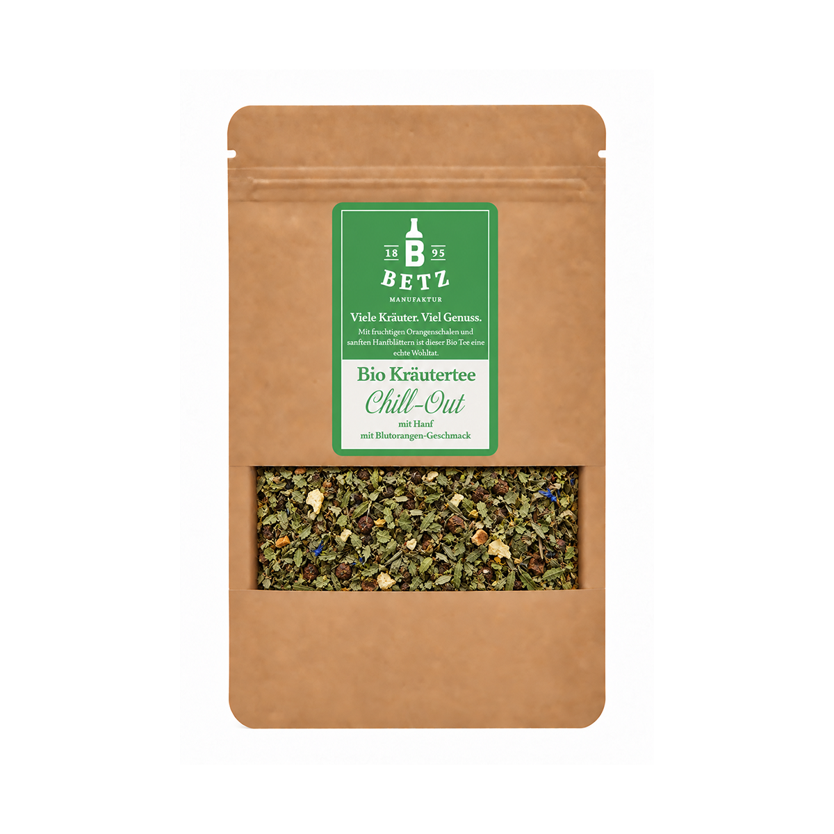 BIO Kräutertee „Chill Out“ mit Hanf in Mailingtüte 13 g – Aromatisches Tee-Give-away