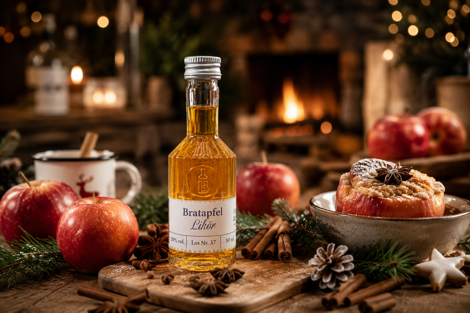 Bratapfellikör 50 ml, 20 % vol.