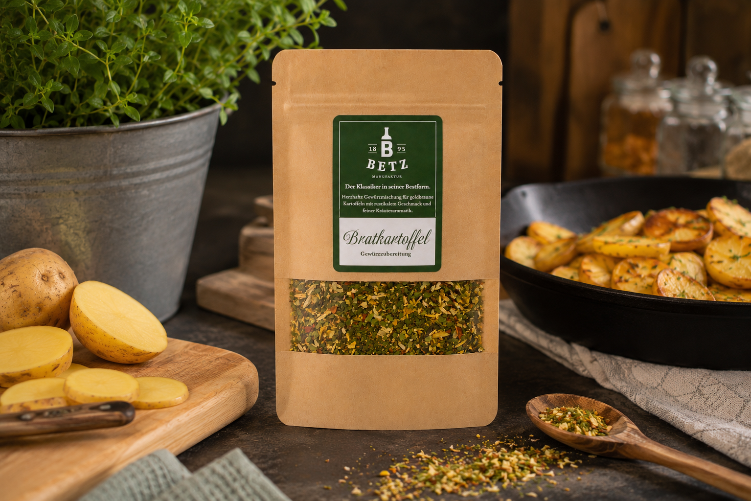 Bratkartoffelgewürz in Mailingtüte, 20 g