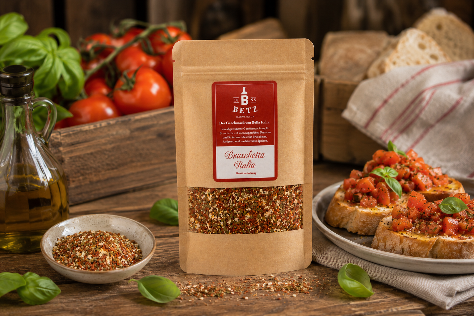 Bruschetta Italia Gewürzmischung in Mailingtüte, 15 g