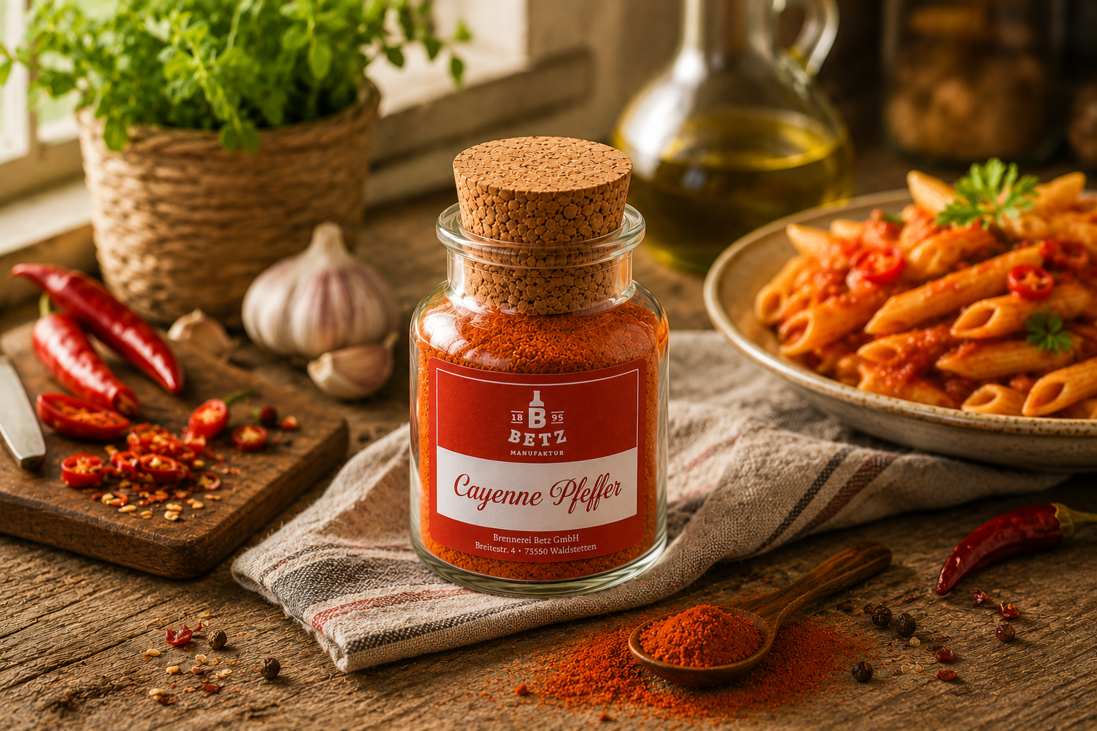 Cayenne Pfeffer im Korkenglas, 70 g