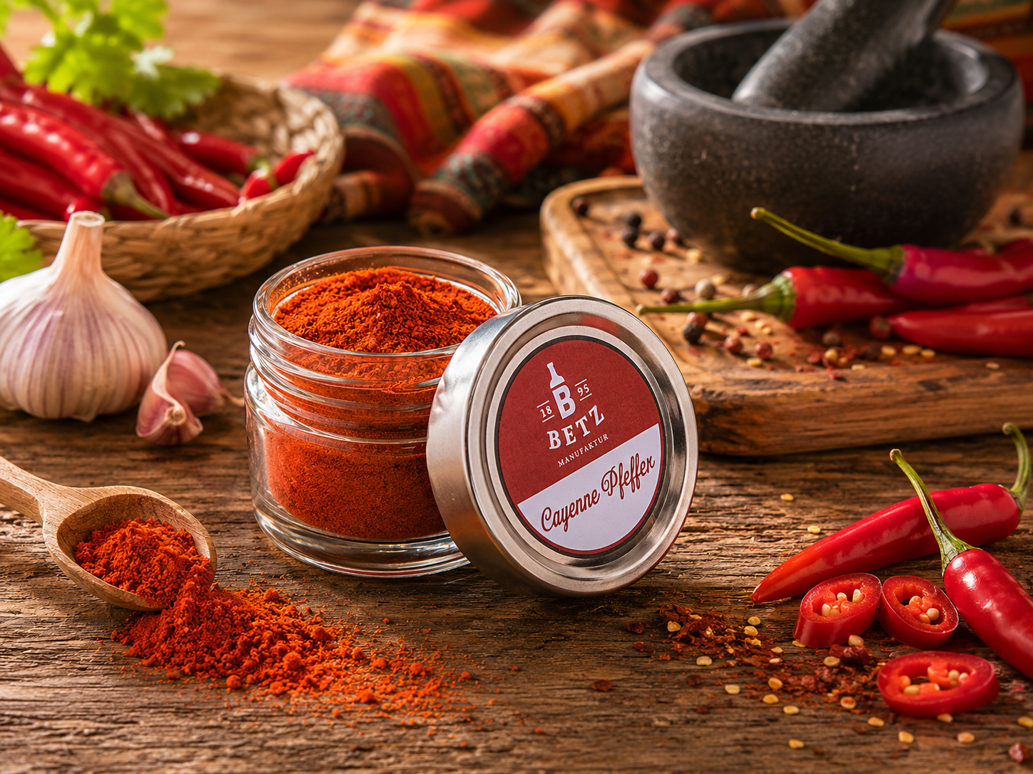 Cayenne Pfeffer im Schraubglas, 25 g