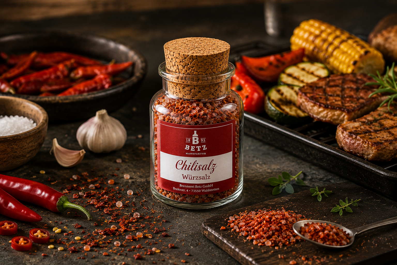 Chilisalz im Korkenglas, 120 g