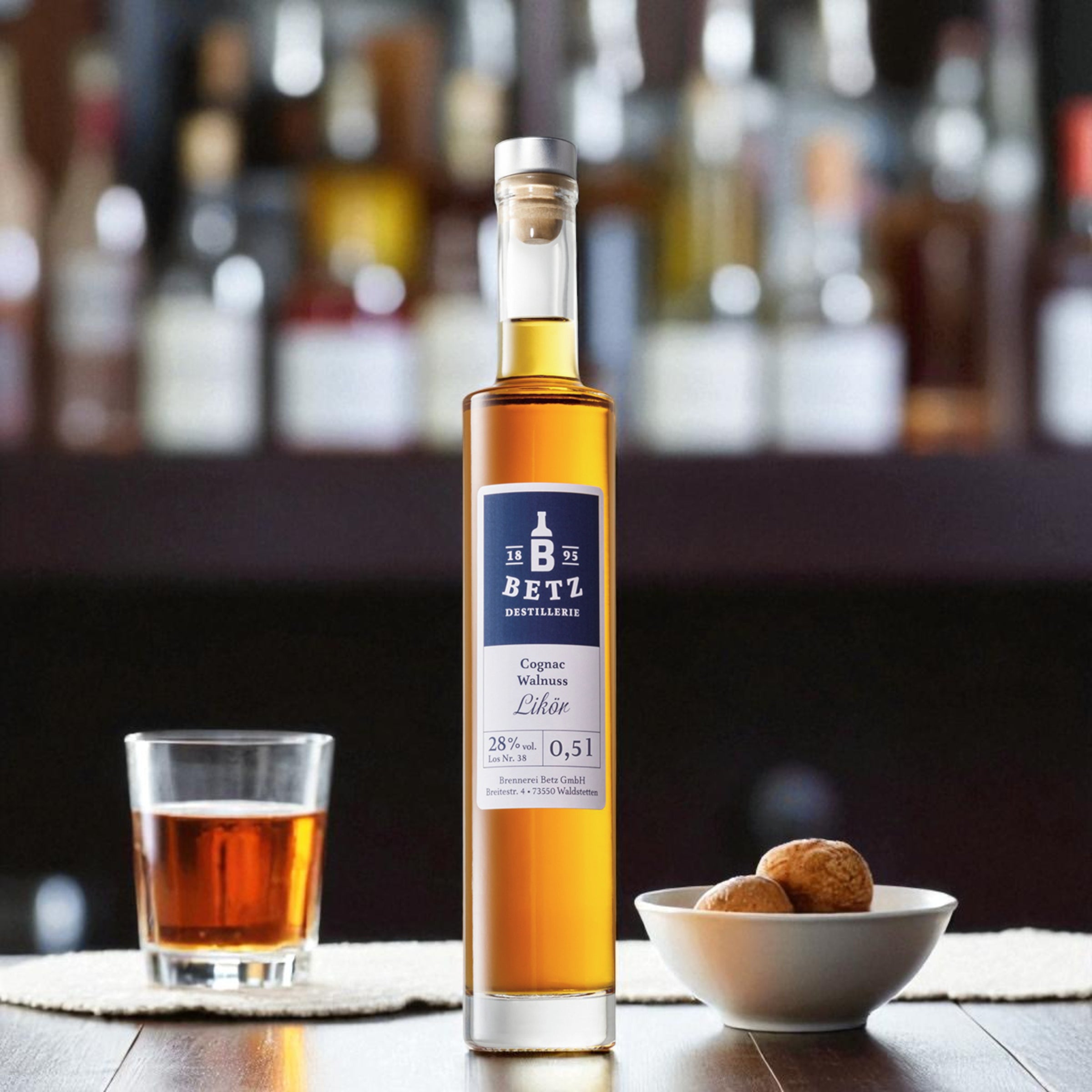 Cognac-Walnuss-Likör, 28 % vol.