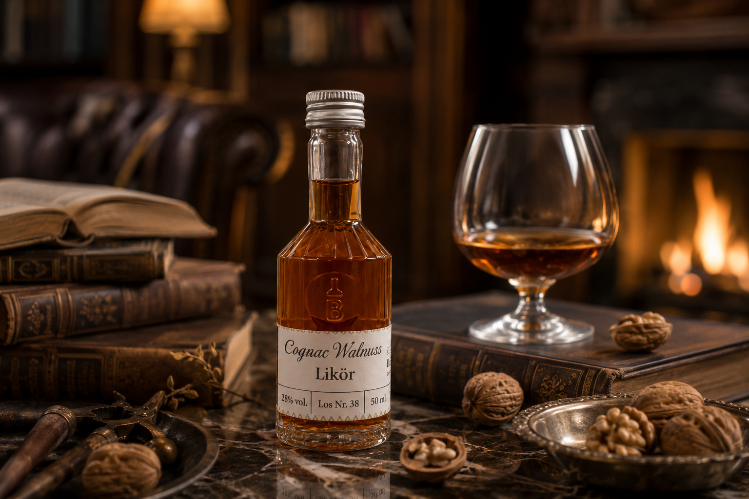 Cognac-Walnuss-Likör, 28 % vol.