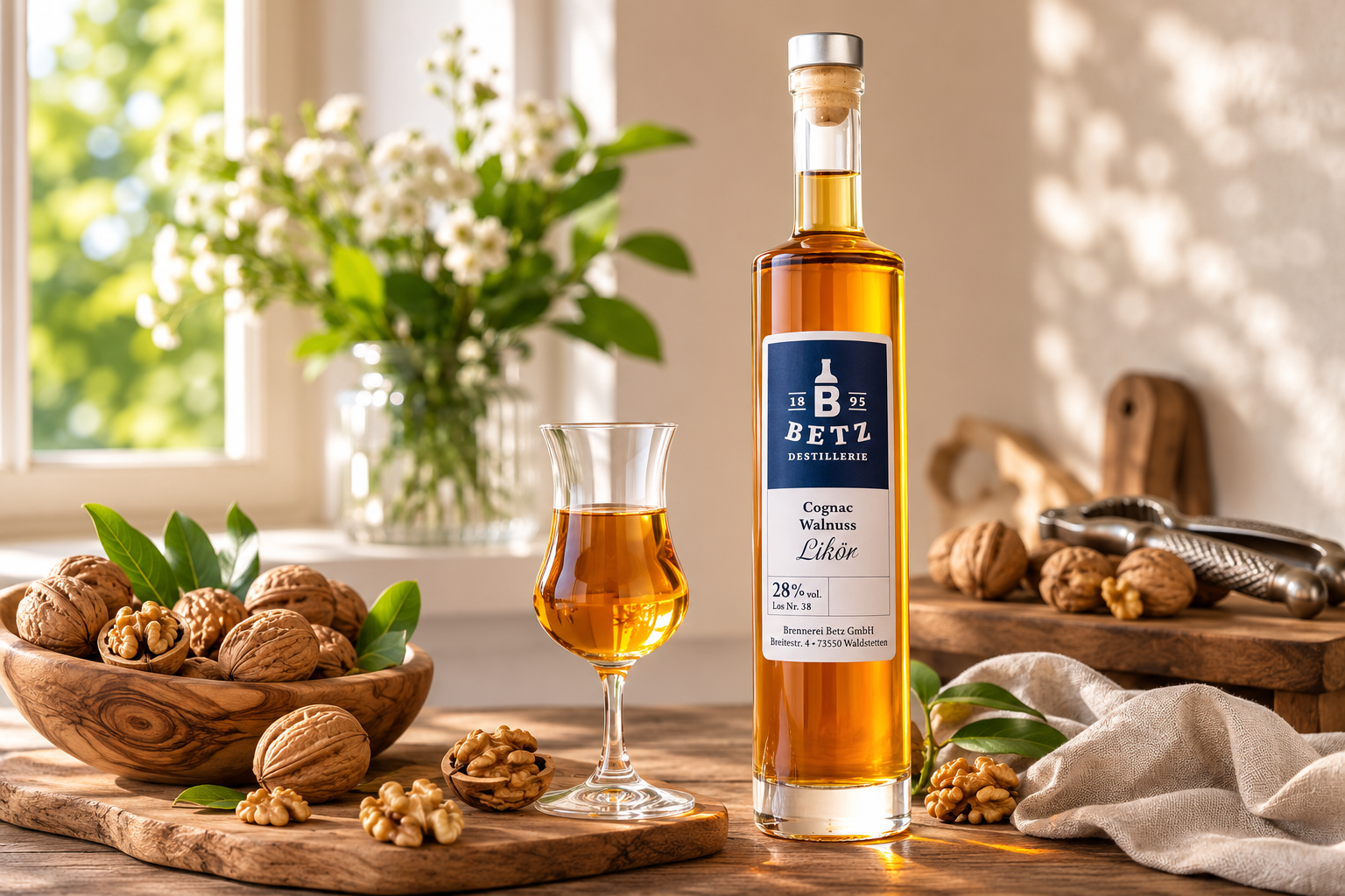 Cognac-Walnuss-Likör, 28 % vol.