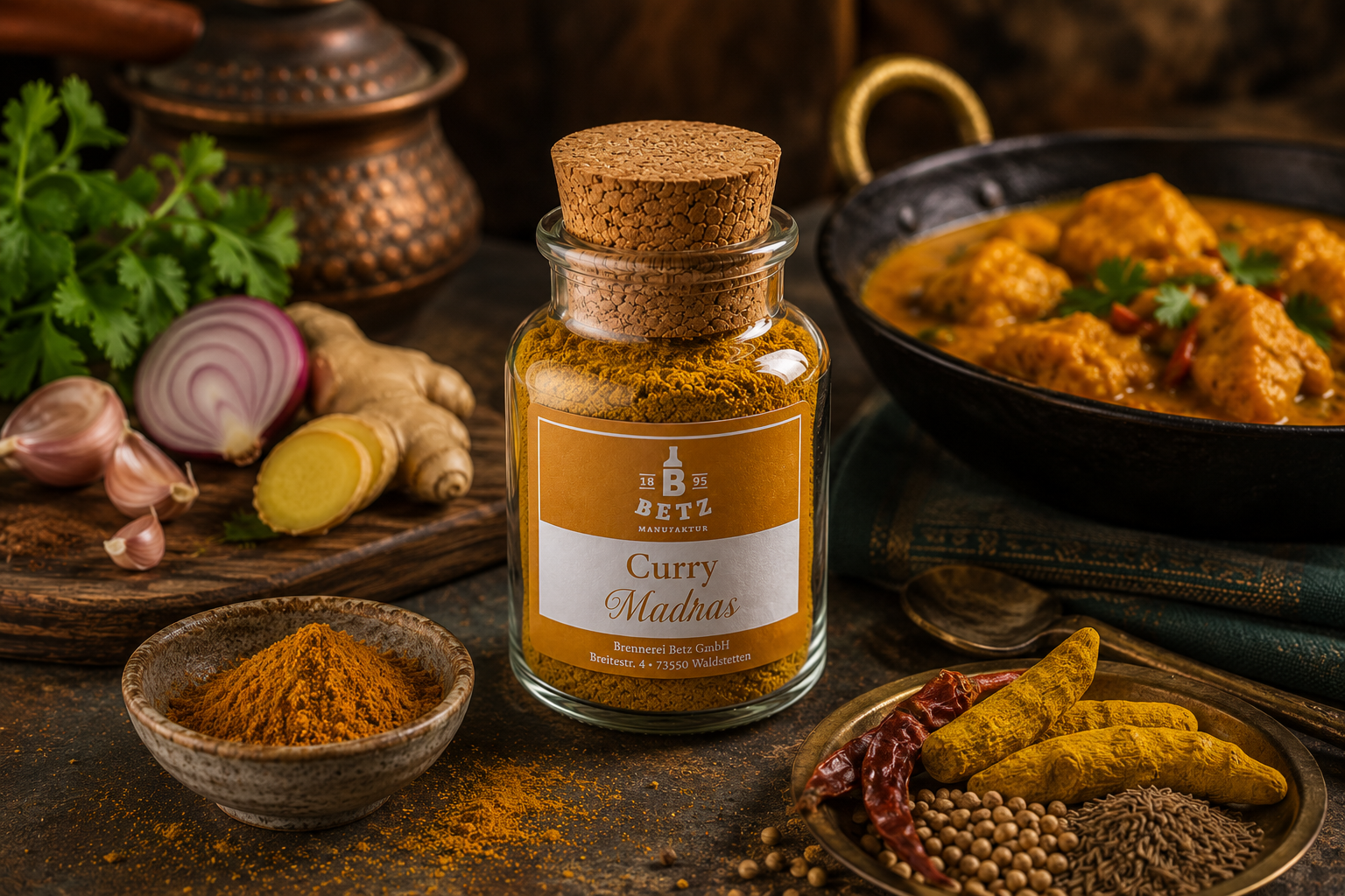 Curry Madras im Korkenglas, 80 g