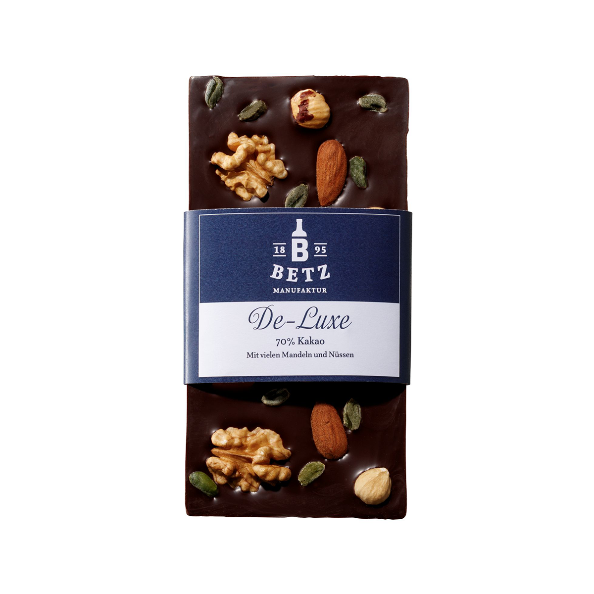 Schokolade "De-Luxe" Zartbitter 100 g, handgeschöpft
