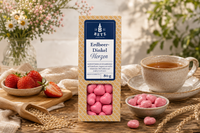 Erdbeer-Dinkel-Herzen 80 g in Präsentkartonage