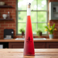 Roter Weinbergpfirsich Likör 25 % vol. in Schmuckflasche Cosmos