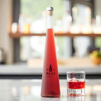 Roter Weinbergpfirsich Likör 25 % vol. in Schmuckflasche Cosmos