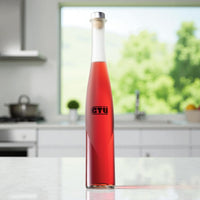 Roter Weinbergpfirsich-Likör 25 % vol. in Schmuckflasche Renana 0,5 l