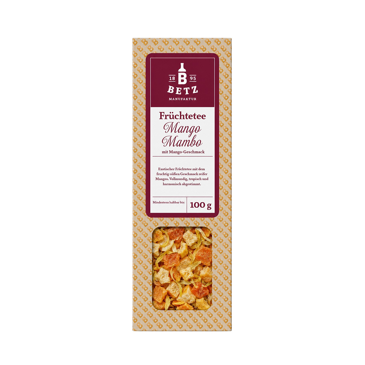 Früchtetee "Mango Mambo" in Präsentkartonage