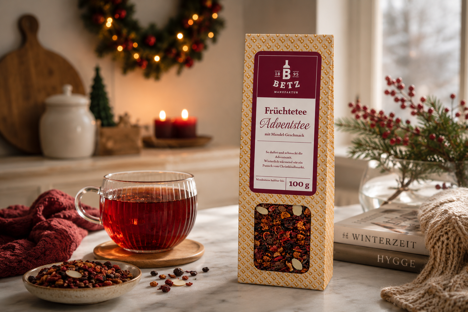 Früchtetee "Adventstee" in Präsentkartonage