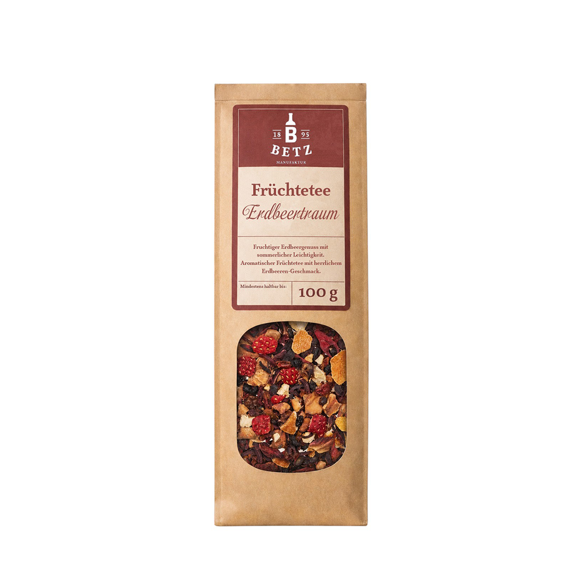 Früchtetee "Erdbeertraum" in Papiertüte