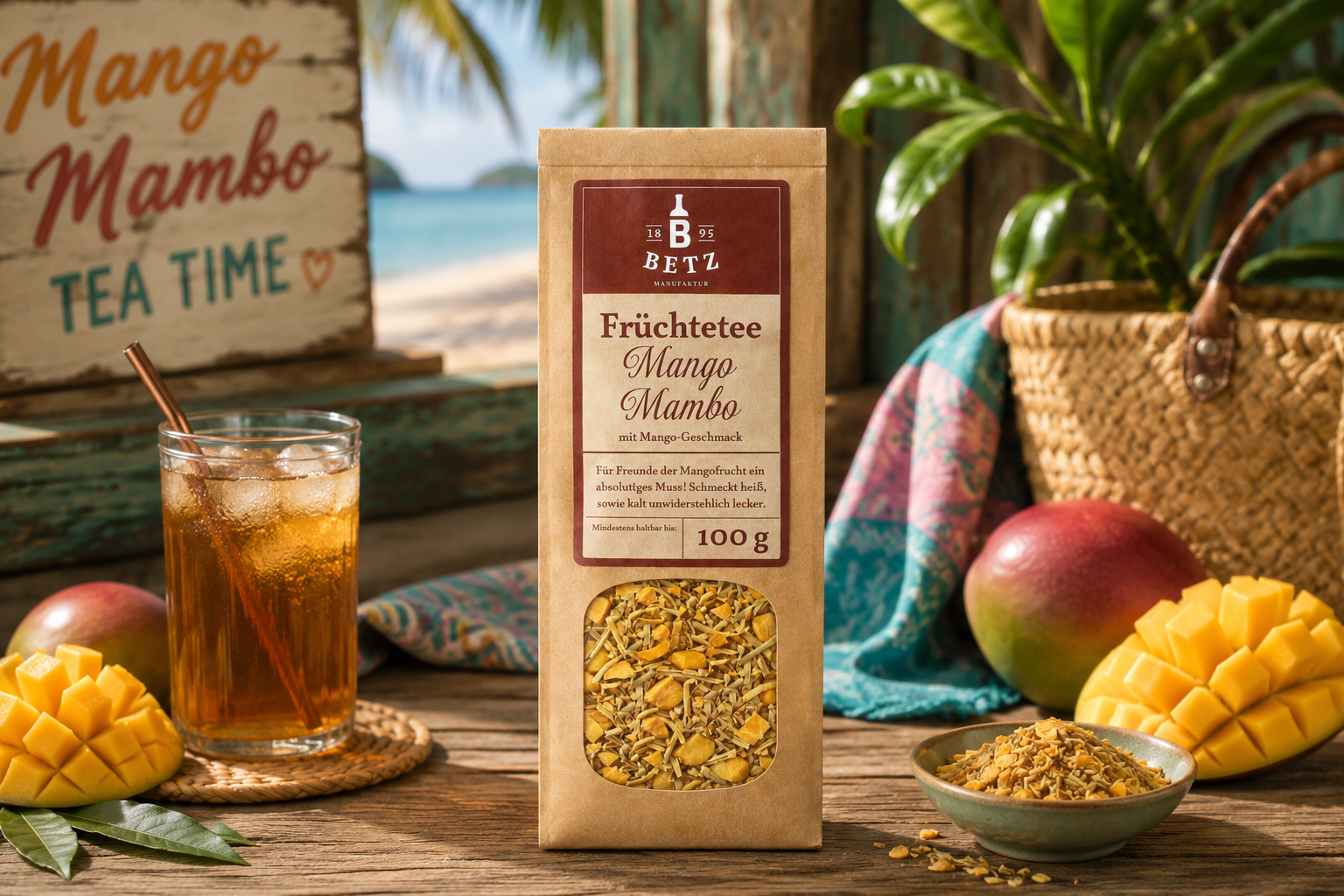 Früchtetee "Mango Mambo" in Papiertüte