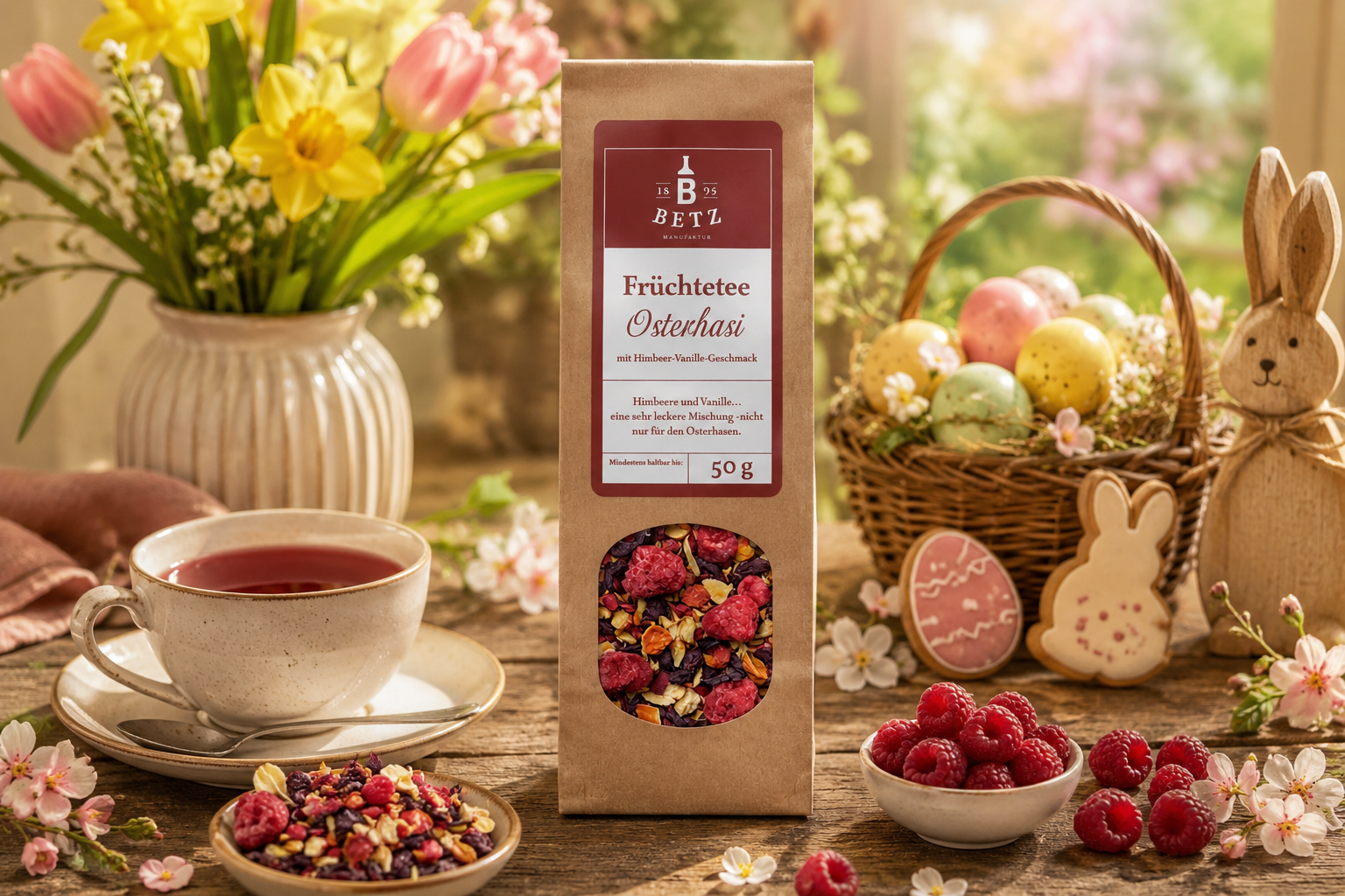 Früchtetee "Osterhasi" in Papiertüte