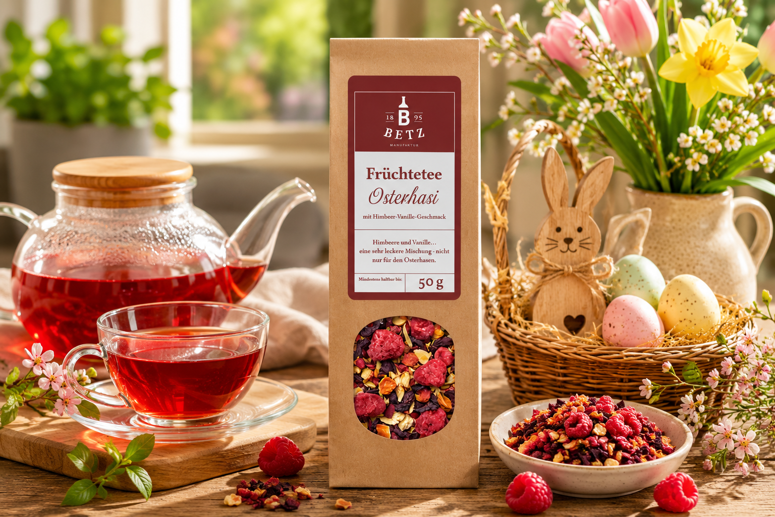 Früchtetee "Osterhasi" in Papiertüte
