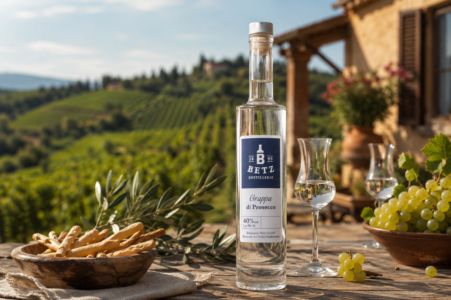 Grappa di Prosecco, 40% vol.