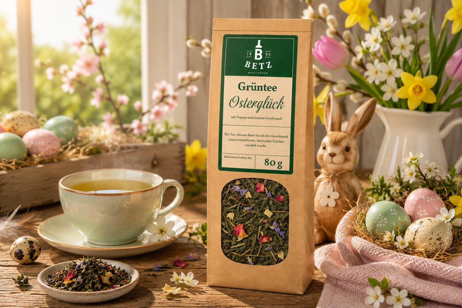 Grüntee "Osterglück" in Papiertüte