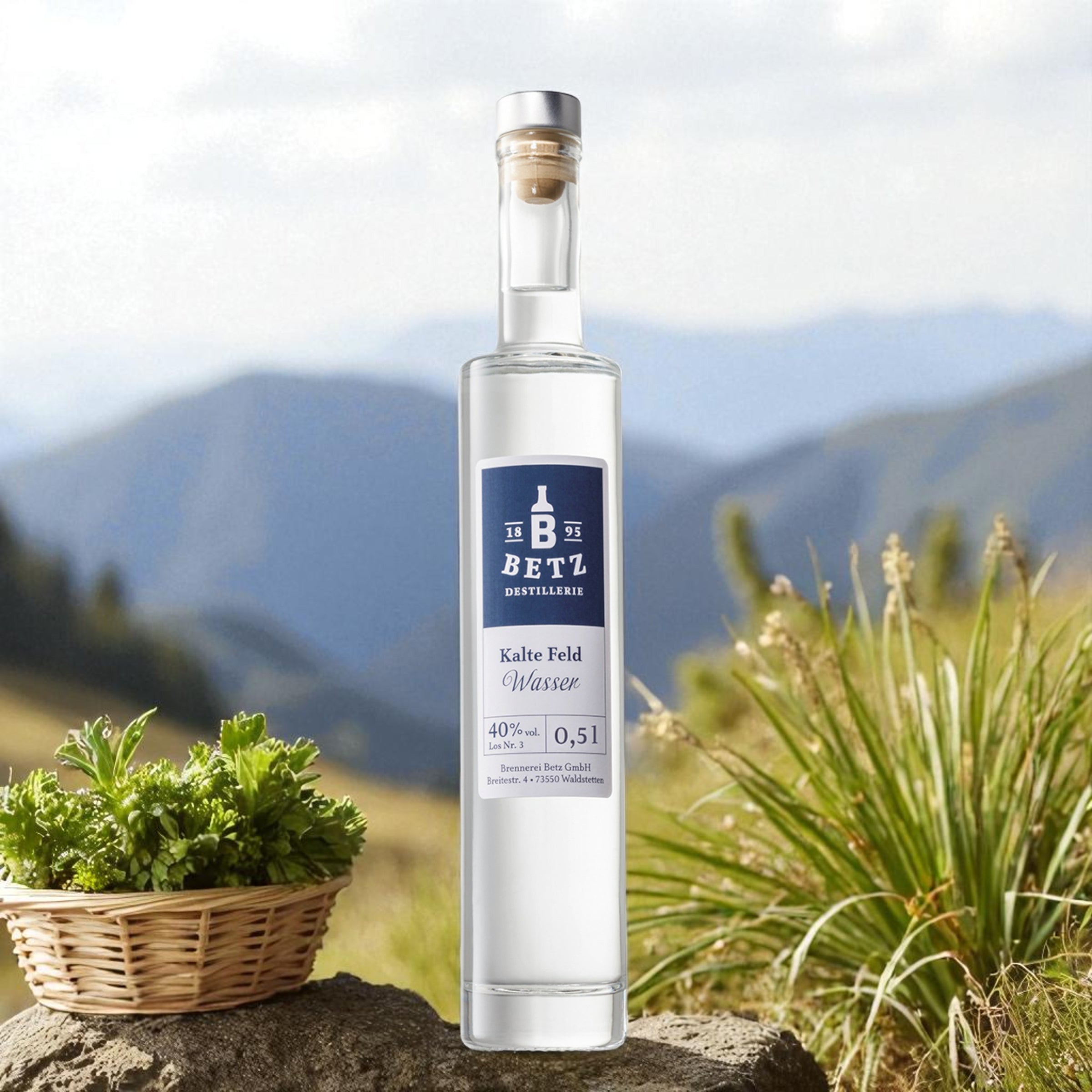 Kalte Feld Wasser 40 % vol.