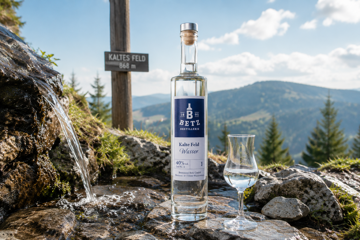 Kalte Feld Wasser 40 % vol.