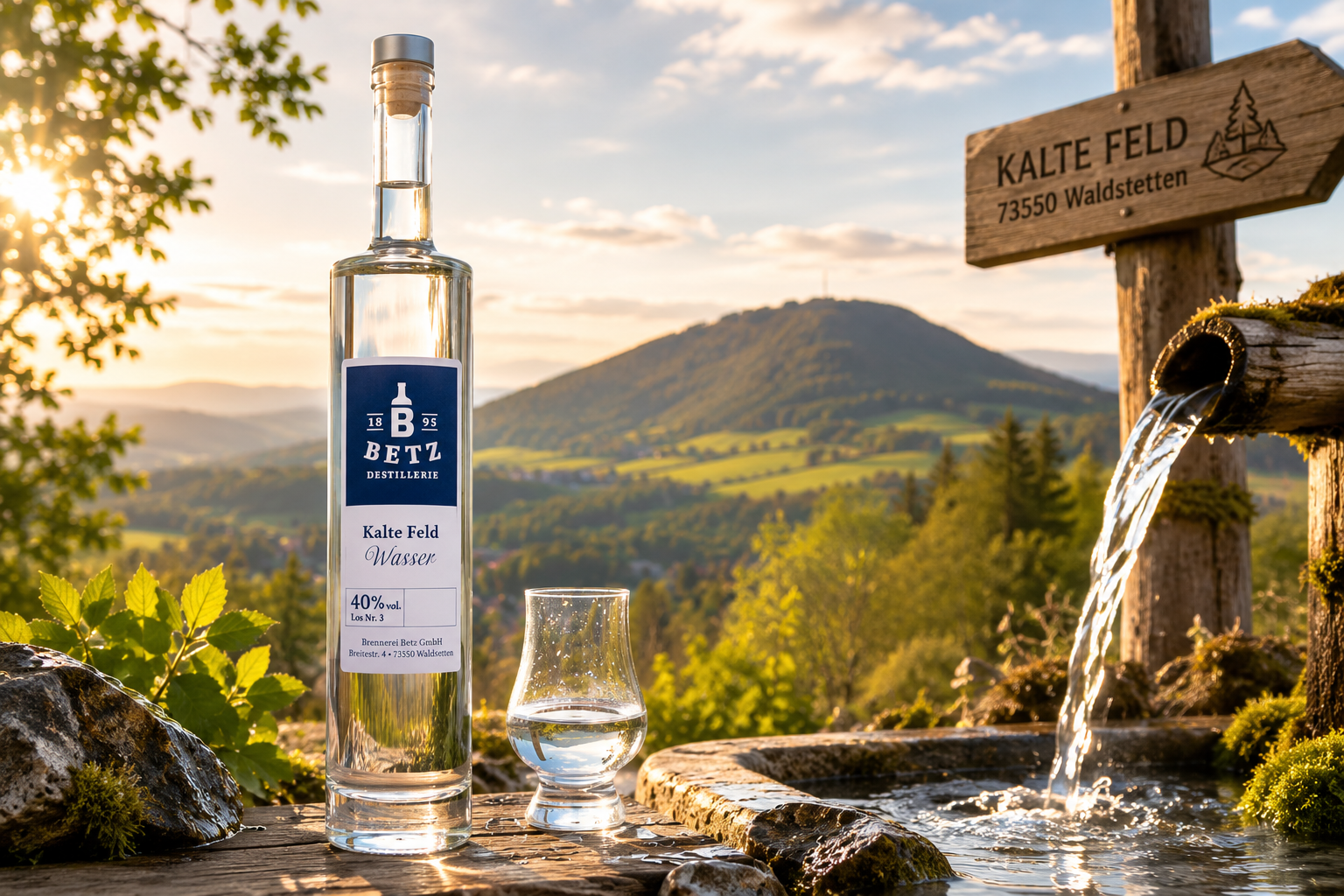 Kalte Feld Wasser 40 % vol.