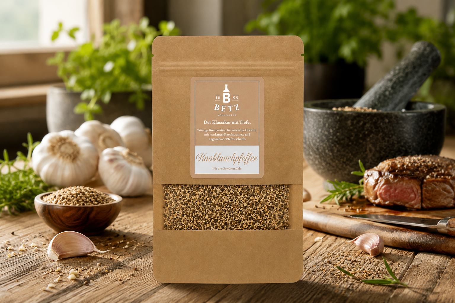 Knoblauchpfeffer in Mailingtüte, 20 g