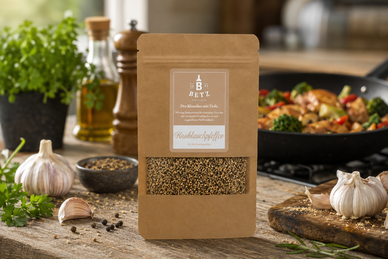 Knoblauchpfeffer in Mailingtüte, 20 g
