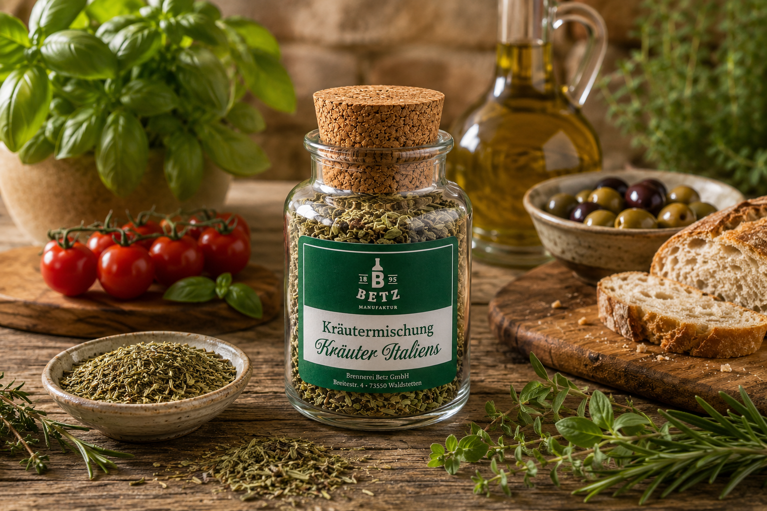 Kräuter Italiens im Korkenglas, 25 g
