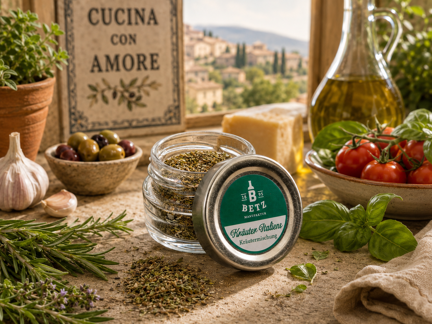 Kräuter Italiens im Schraubglas, 10 g