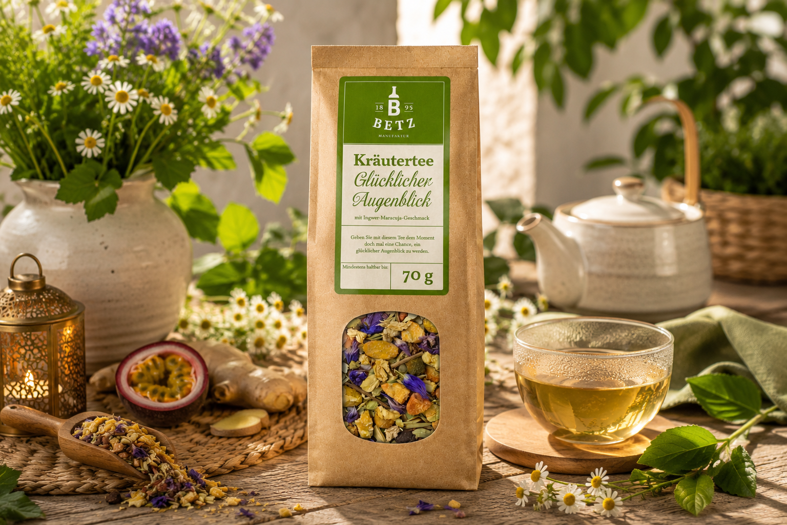 Kräutertee "Glücklicher Augenblick" in Papiertüte