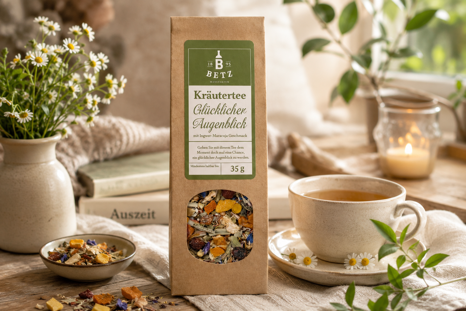Kräutertee "Glücklicher Augenblick" in Papiertüte