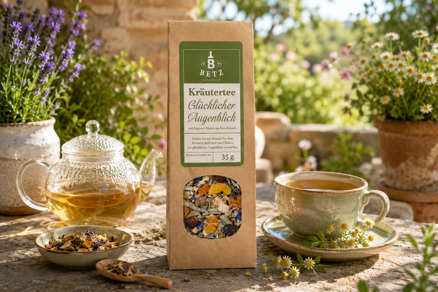 Kräutertee "Glücklicher Augenblick" in Papiertüte