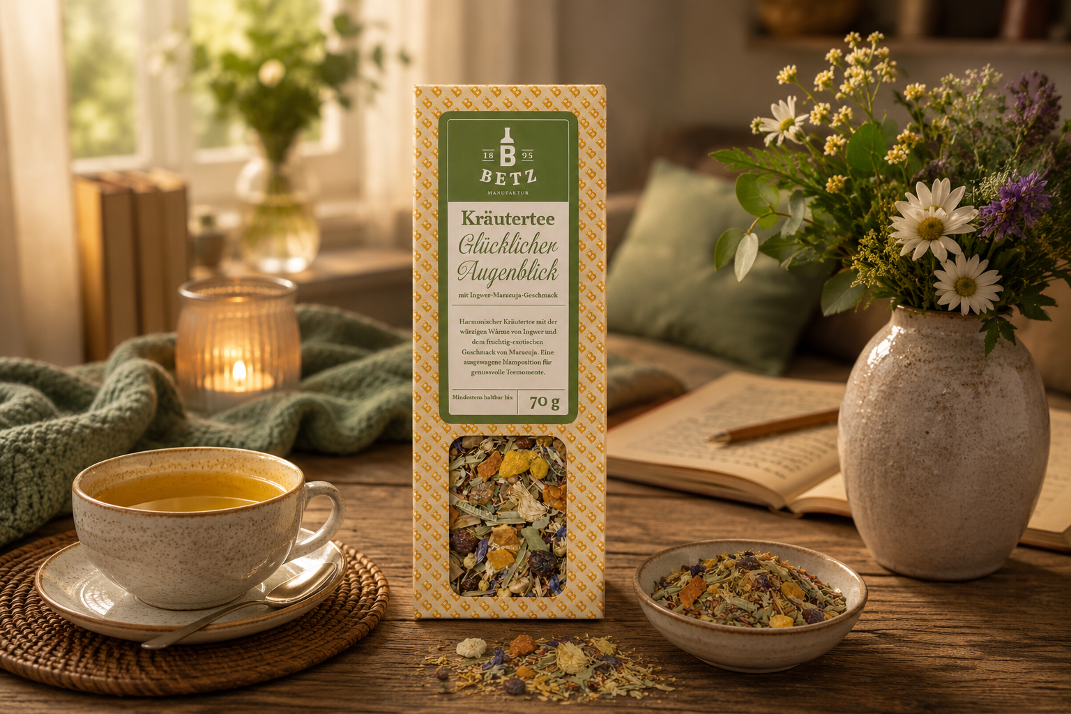 Kräutertee "Glücklicher Augenblick" in Präsentkartonage