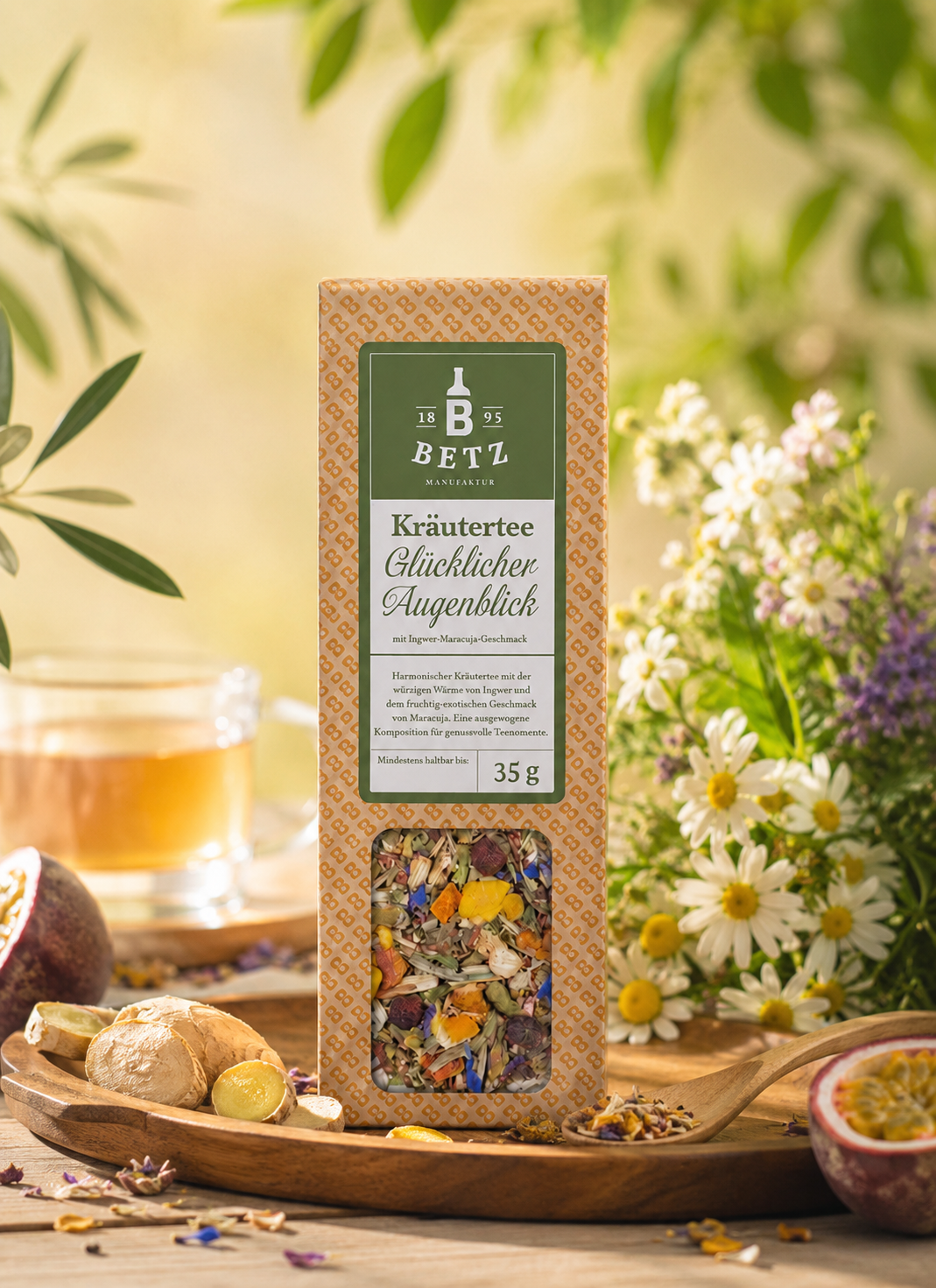 Kräutertee "Glücklicher Augenblick" in Präsentkartonage