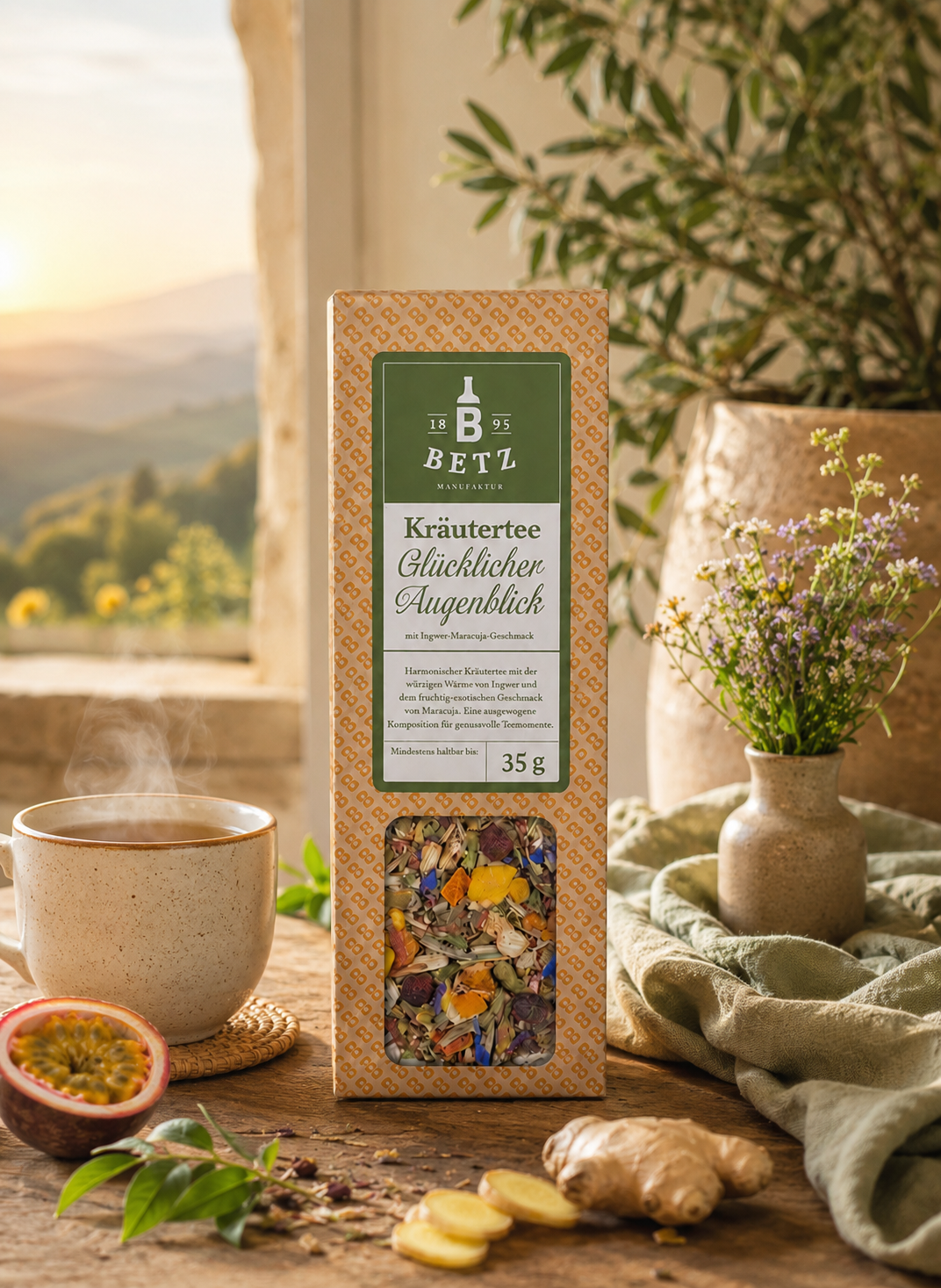 Kräutertee "Glücklicher Augenblick" in Präsentkartonage