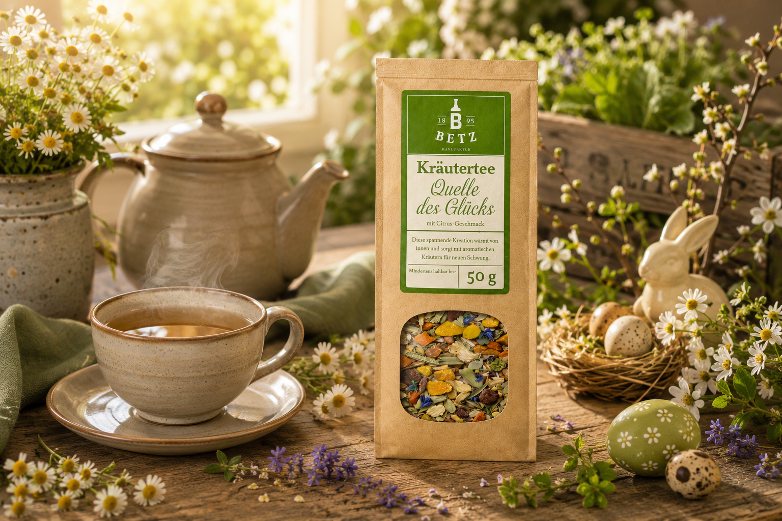 Kräutertee "Quelle des Glücks" in Papiertüte