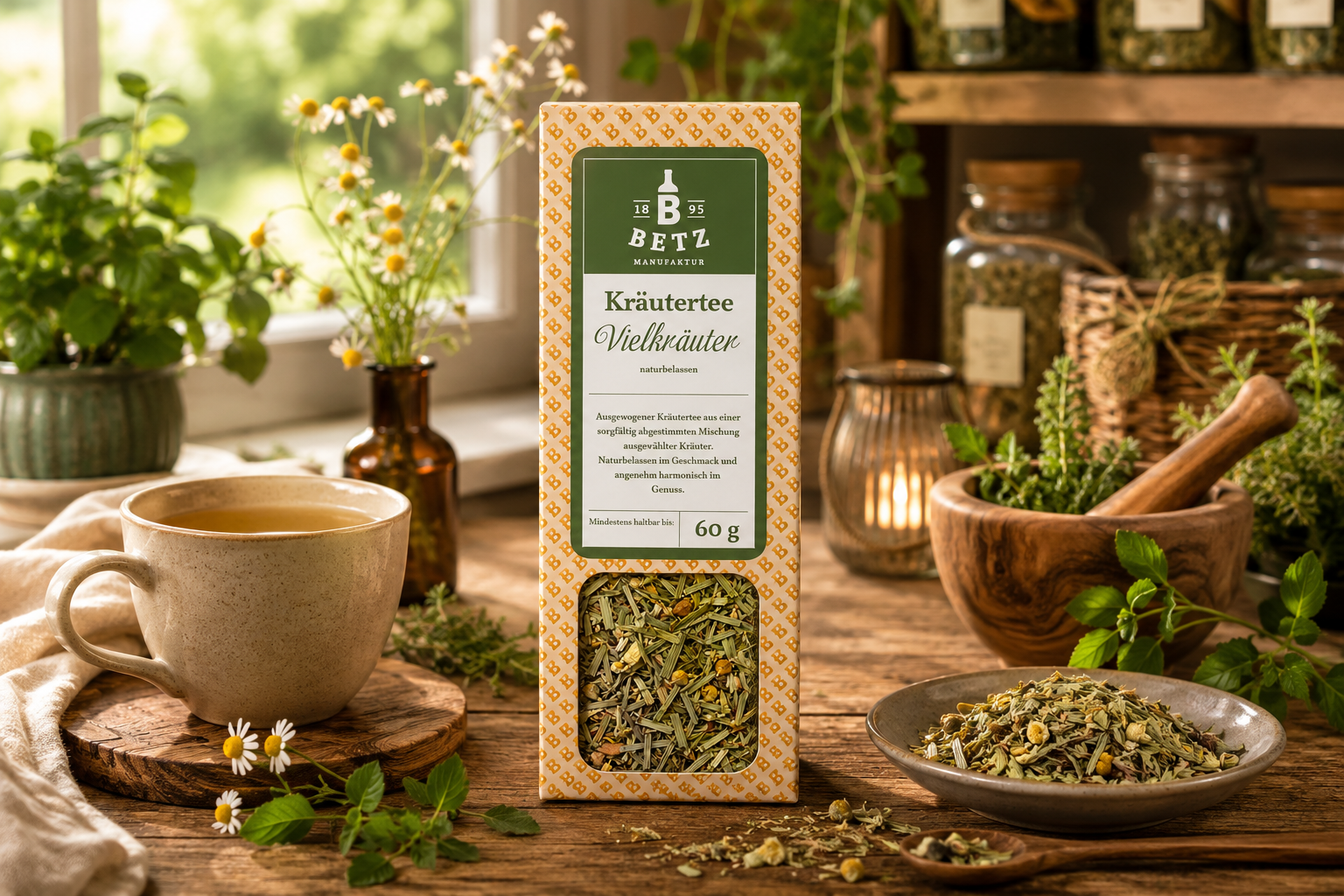 Kräutertee "Vielkräuter" in Präsentkartonage