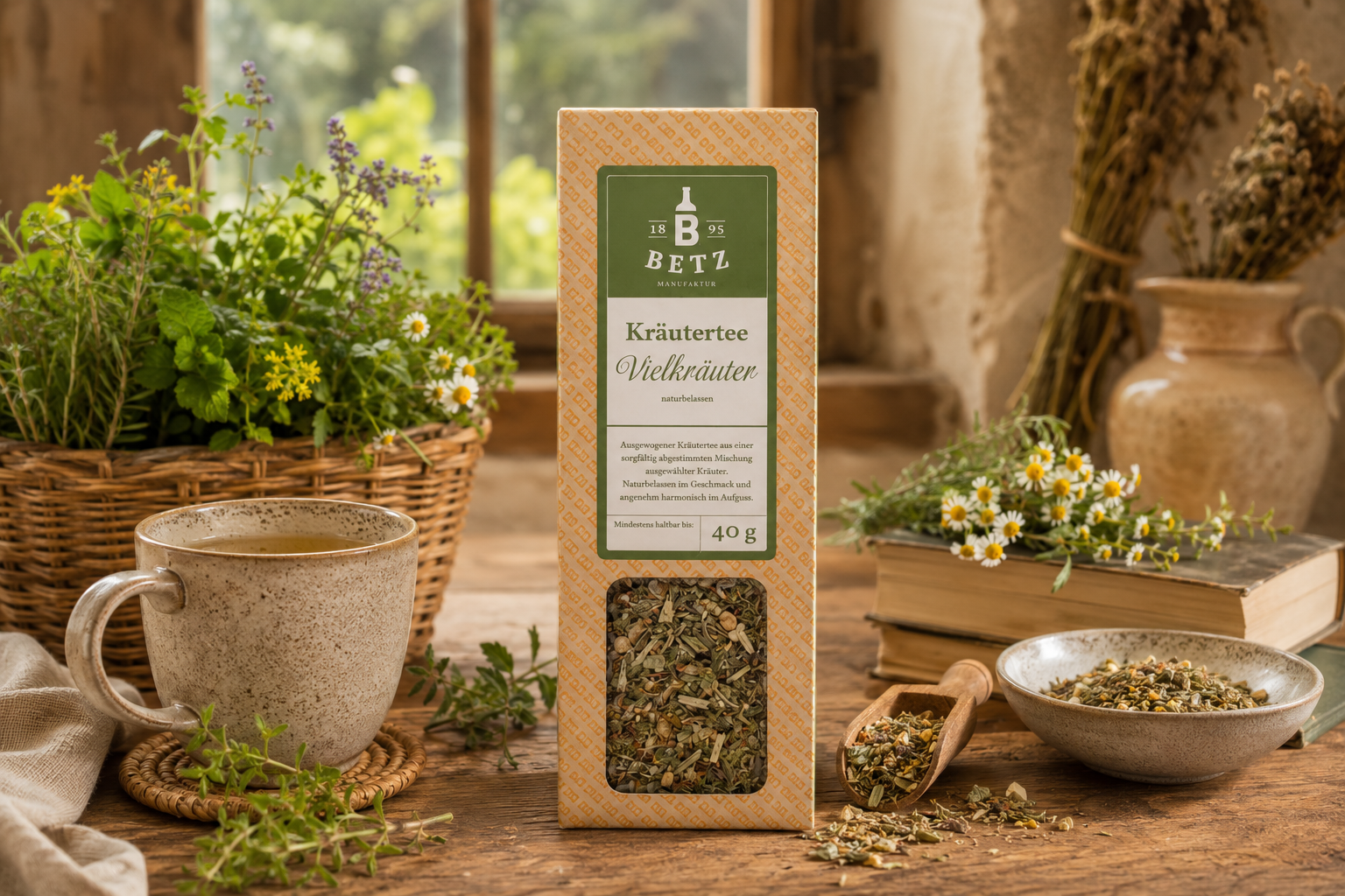 Kräutertee "Vielkräuter" in Präsentkartonage